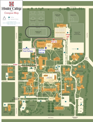 Rhodes College Campus Map